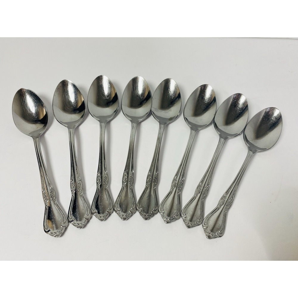 Belle Grove Reed & Barton Select Soup Spoon Lot 8 Stainless Flatware Replacement